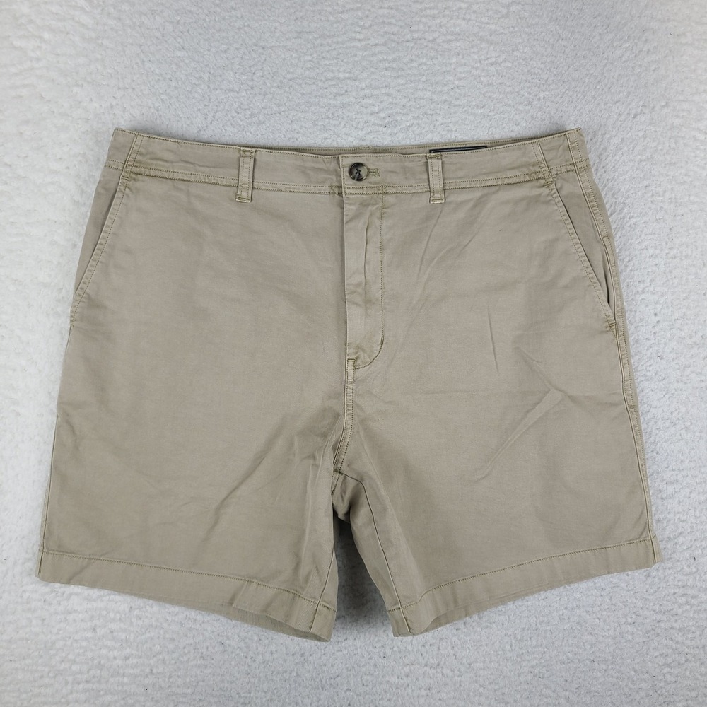 Vineyard Vines Island Shorts Mens 36 Stone Beige Solid 7" Inseam Chino